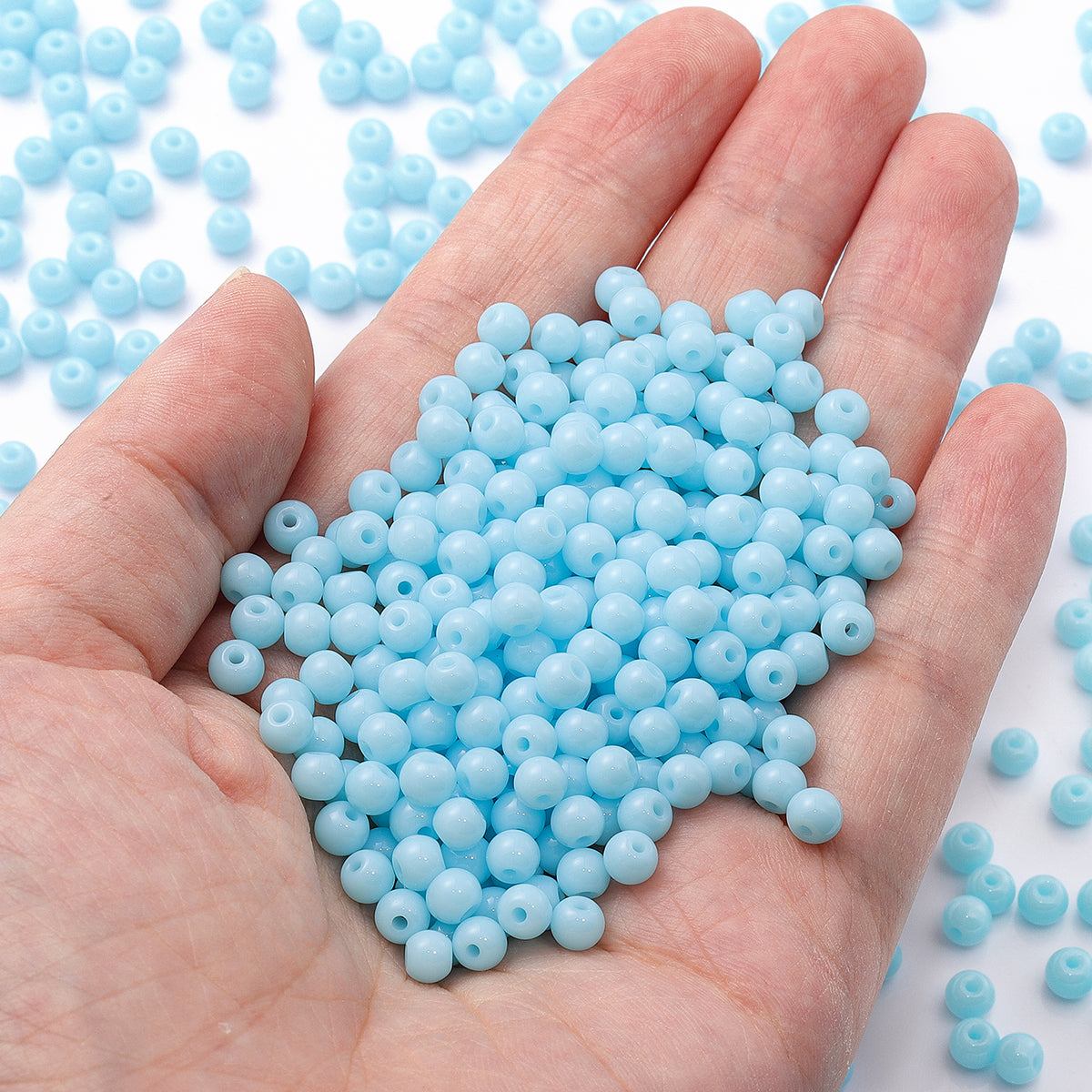 Various Colors 4.5 MM Round Shape Glass Seed Beads for Bracelets and Jewelry Making WholesaleRhinestone