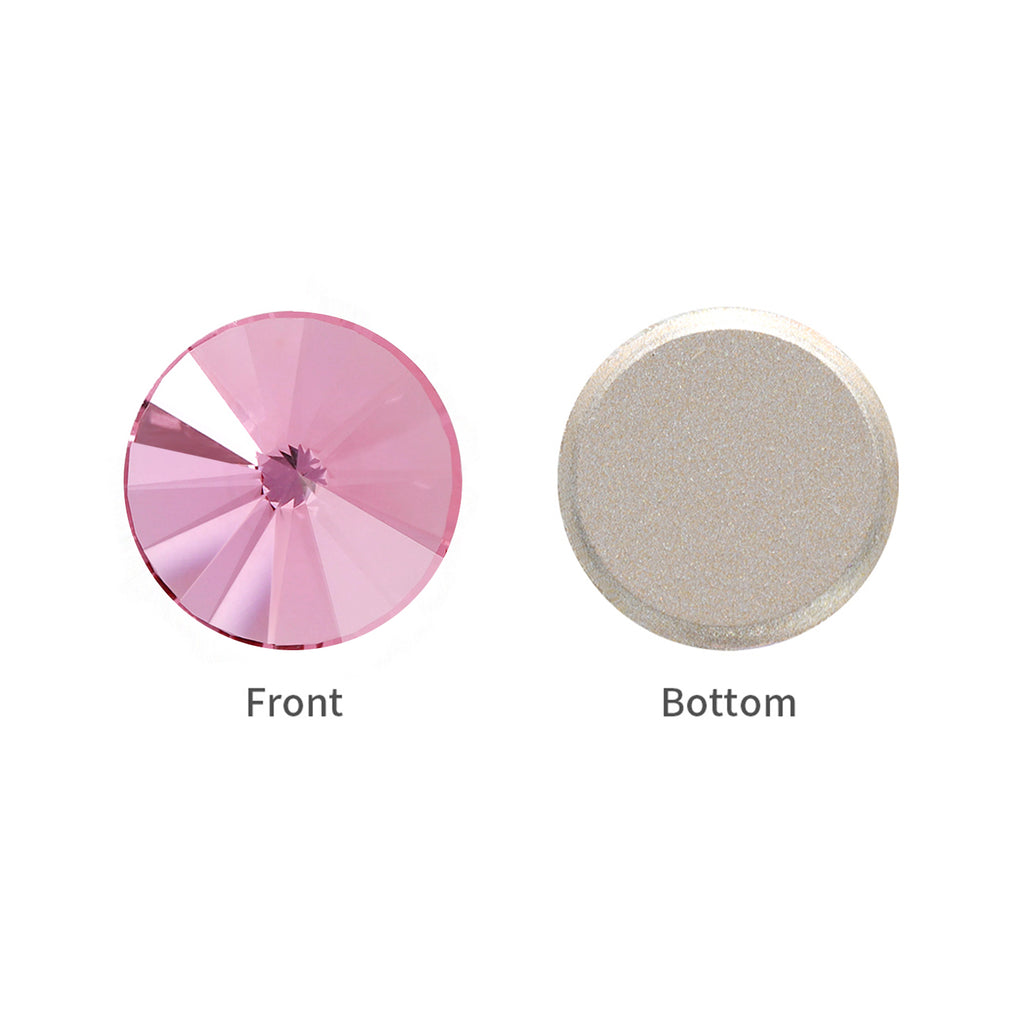 Light Rose Rivoli Shape High Quality Glass Beveled Flat Back Rhinestones WholesaleRhinestone