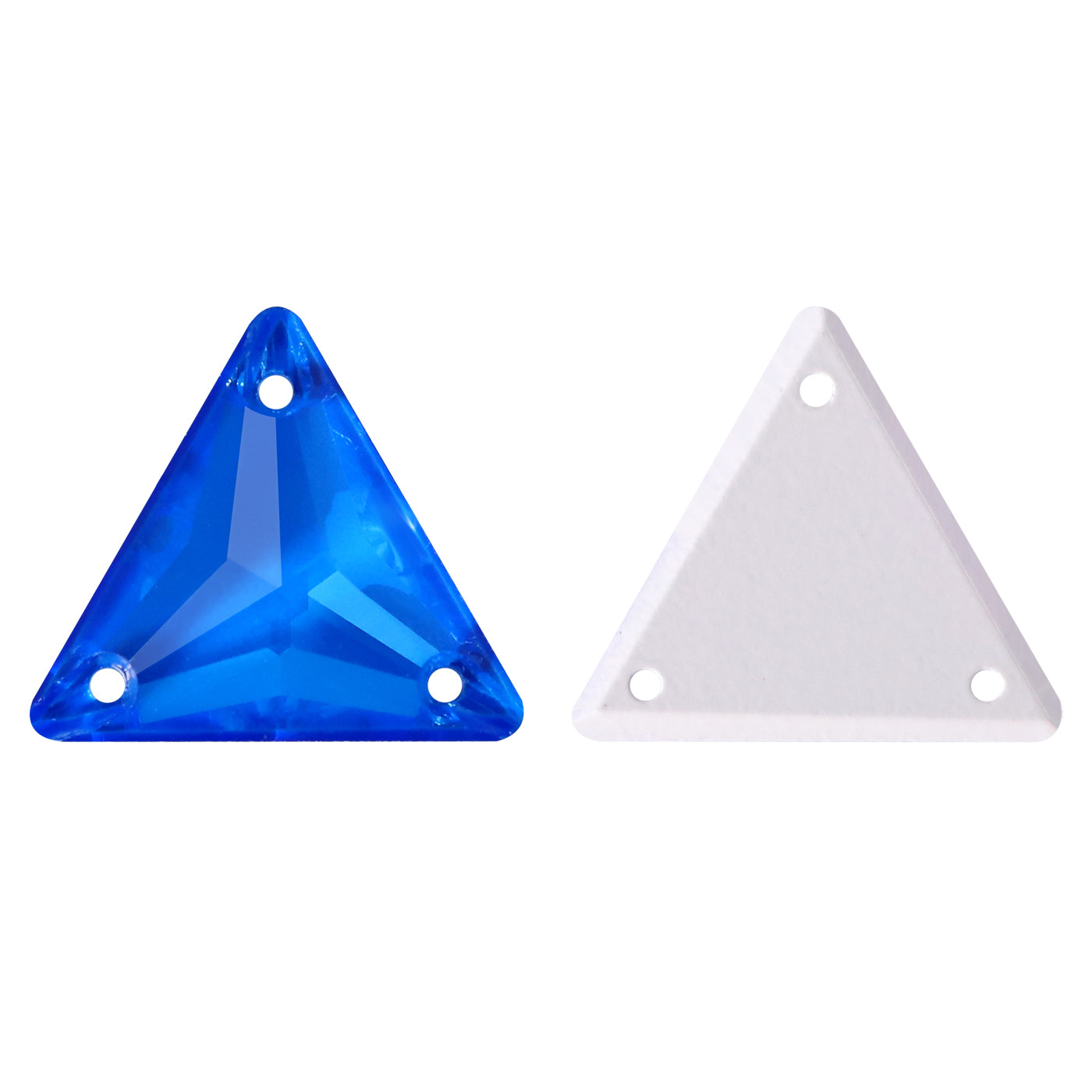 Electric Neon Blue Triangle Shape High Quality Glass Sew-on Rhinestones WholesaleRhinestone Main image