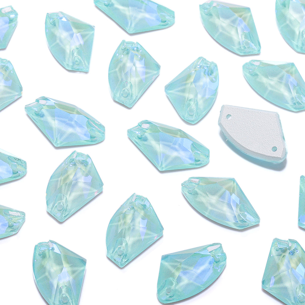 Electric Neon Light Azore Galactic Shape High Quality Glass Sew-on Rhinestones WholesaleRhinestone
