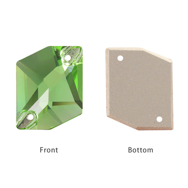 Peridot Cosmic Shape High Quality Glass Sew-on Rhinestones WholesaleRhinestone