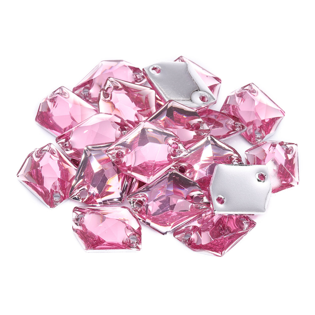 Cosmic Pink Resin Sew-on Rhinestones For Dance Costume WholesaleRhinestone