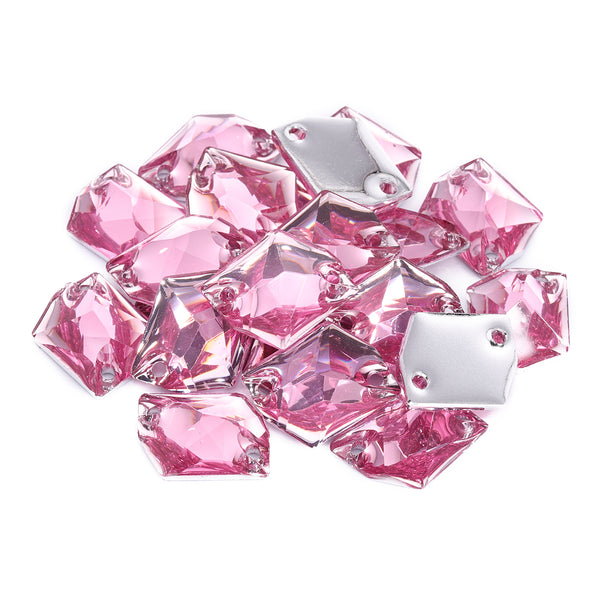 Cosmic Pink Resin Sew-on Rhinestones For Dance Costume WholesaleRhinestone