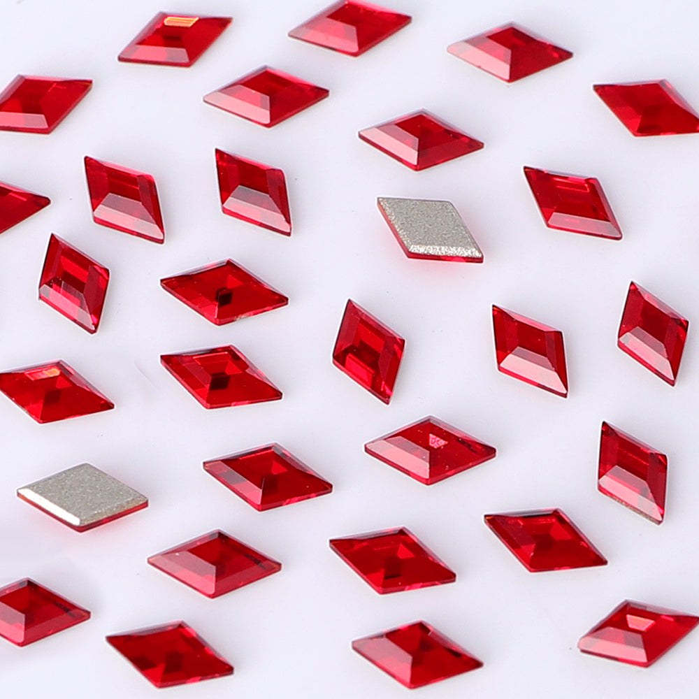 Rhombus Shape Multi Colors Small Size Glass Beveled Flat Back Fancy Rhinestones For Nail Art WholesaleRhinestone