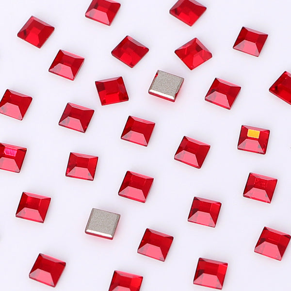 Square Shape Multi Colors Small Size Glass Beveled Flat Back Fancy Rhinestones For Nail Art WholesaleRhinestone