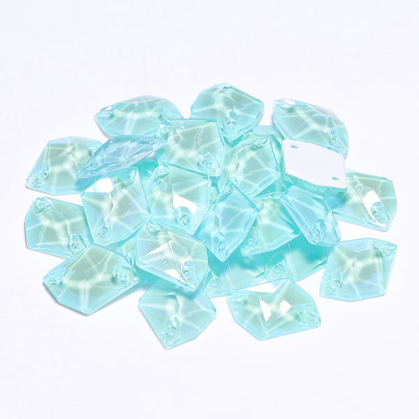 Electric Neon Light Azore Cosmic Shape High Quality Glass Sew-on Rhinestones WholesaleRhinestone