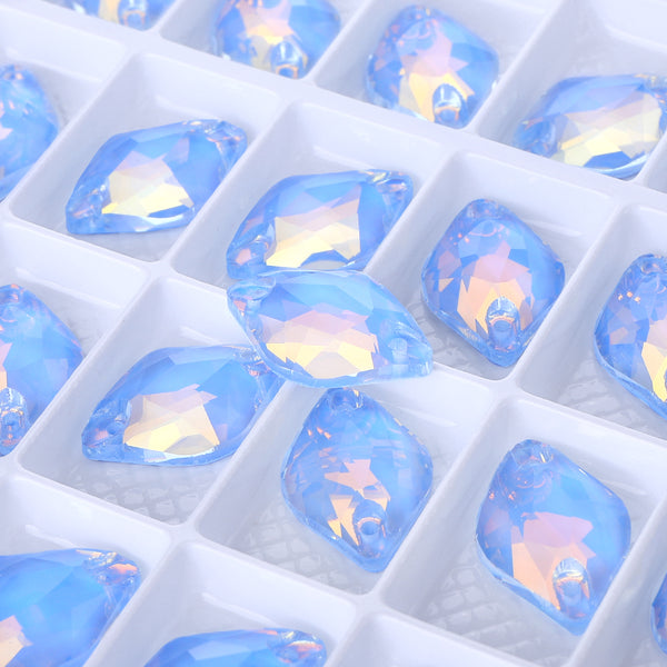 Light Sapphire AM Lemon Shape High Quality Glass Sew-on Rhinestones WholesaleRhinestone