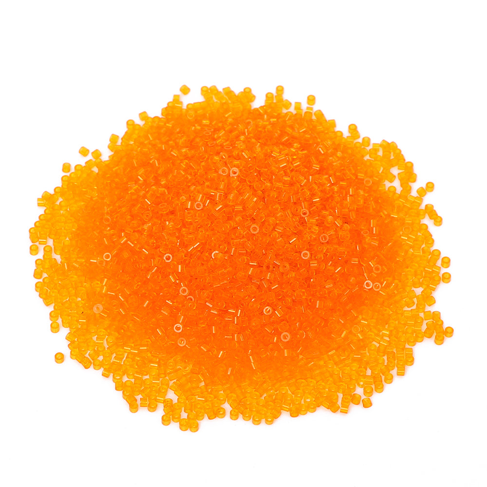 Transparent Light Orange Yellow Color Hight Quality Glass Cylinder Seed Beads 1.6 MM Size BS1019 WholesaleRhinestone