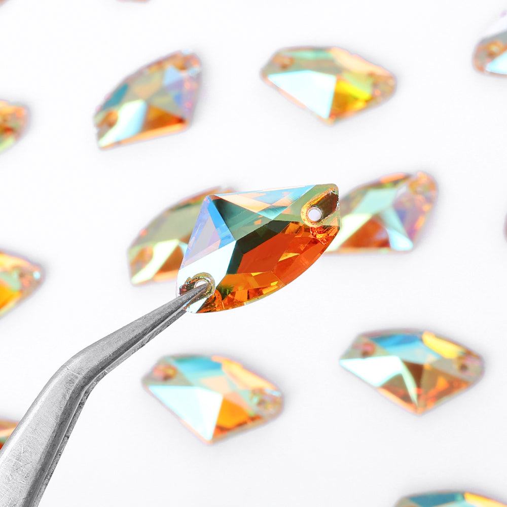Crystal Sun Galactic Shape High Quality Glass Sew-on Rhinestones WholesaleRhinestone