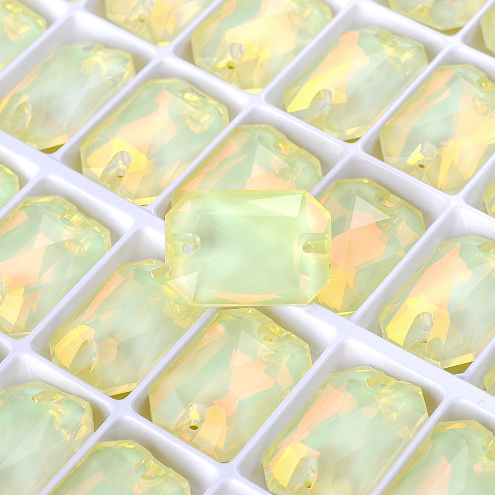Jonquil AM Octagon Shape High Quality Glass Sew-on Rhinestones WholesaleRhinestone