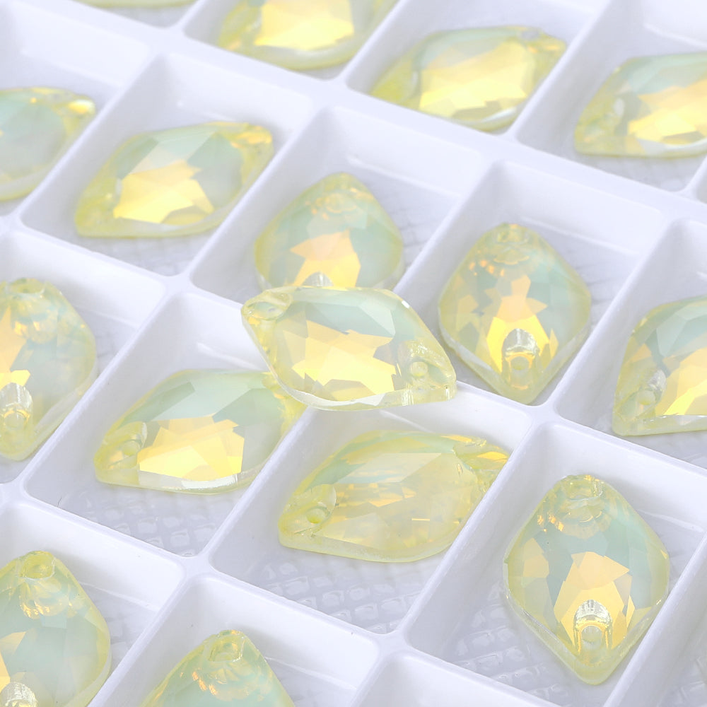 Jonquil AM Lemon Shape High Quality Glass Sew-on Rhinestones