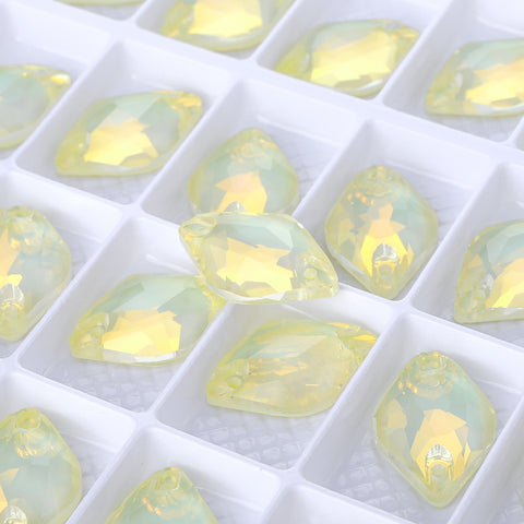 Jonquil AM Lemon Shape High Quality Glass Sew-on Rhinestones