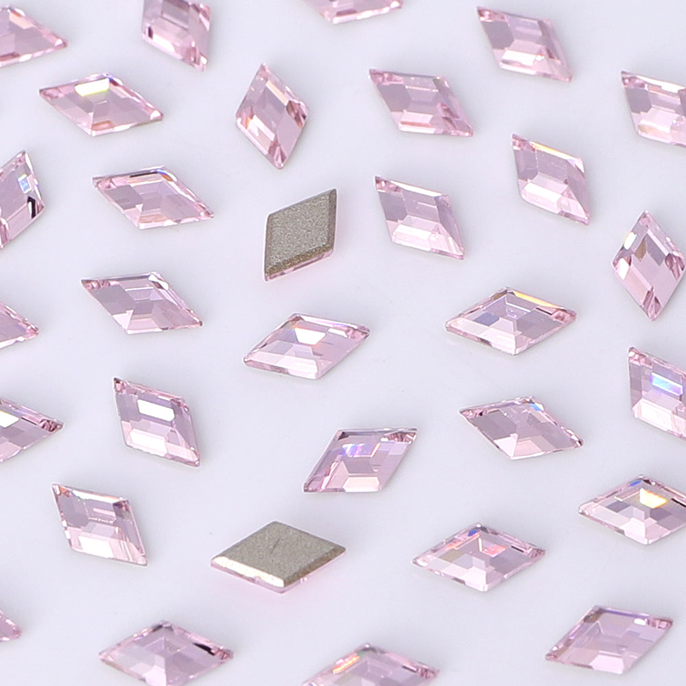 Rhombus Shape Multi Colors Small Size Glass Beveled Flat Back Fancy Rhinestones For Nail Art WholesaleRhinestone