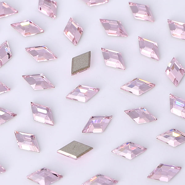 Rhombus Shape Multi Colors Small Size Glass Beveled Flat Back Fancy Rhinestones For Nail Art WholesaleRhinestone