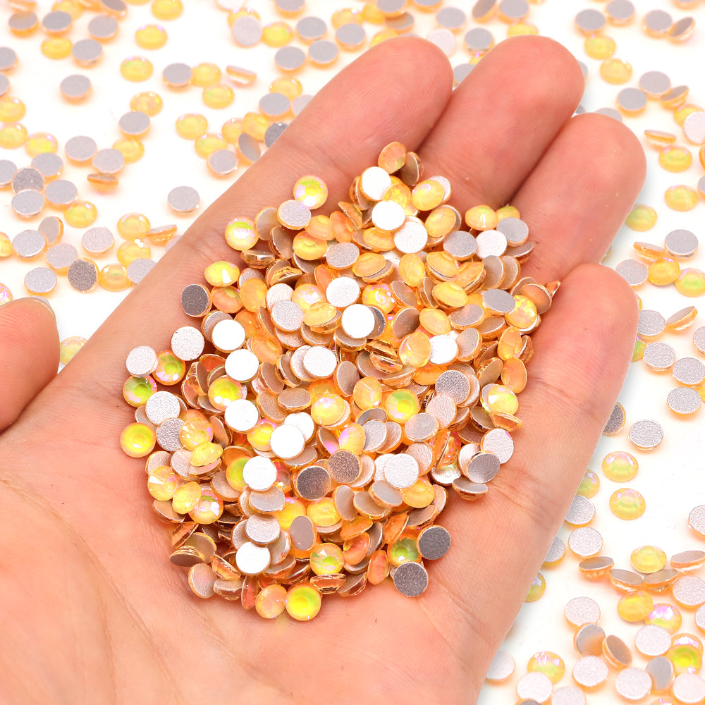 Crystal Sunlight Glass FlatBack Rhinestones Silver Back WholesaleRhinestone