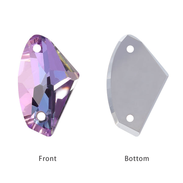 Vitrail Light Galactic Shape High Quality Glass Sew-on Rhinestones WholesaleRhinestone