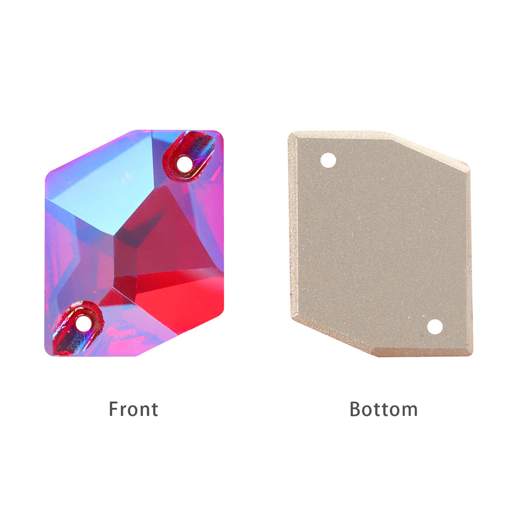 Light Siam Shimmer Cosmic Shape High Quality Glass Sew-on Rhinestones WholesaleRhinestone