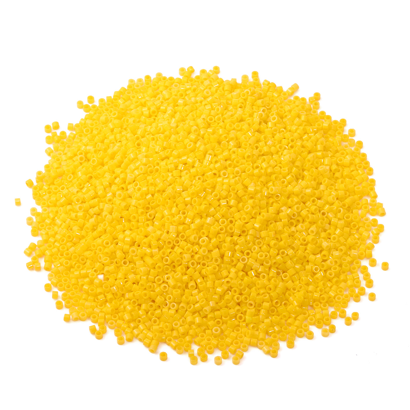 Opaque Dark Yellow Color Hight Quality Glass Cylinder Seed Beads 1.6 MM Size BS1012