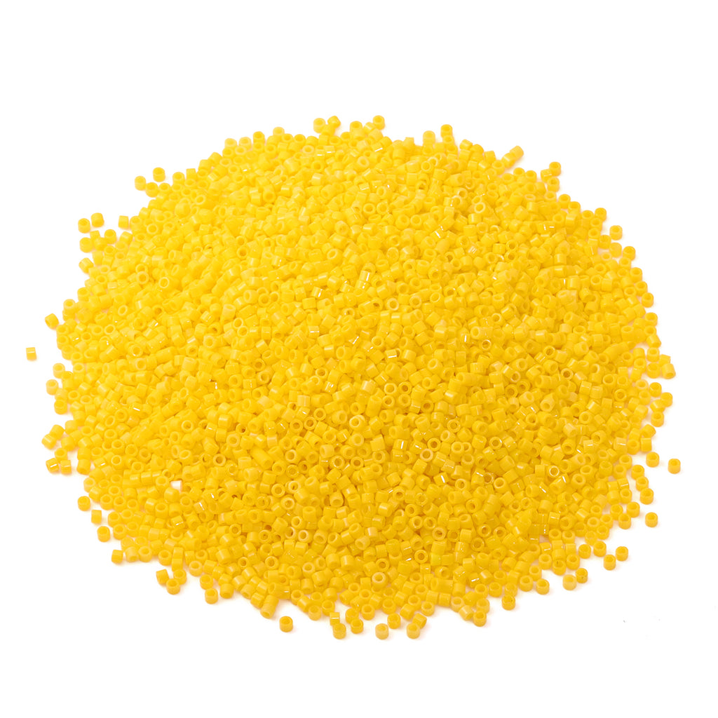 Opaque Dark Yellow Color Hight Quality Glass Cylinder Seed Beads 1.6 MM Size BS1012 WholesaleRhinestone