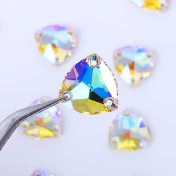 Paradise Shine Trilliant Forma Rhinestones de costura de vidrio de alta calidad