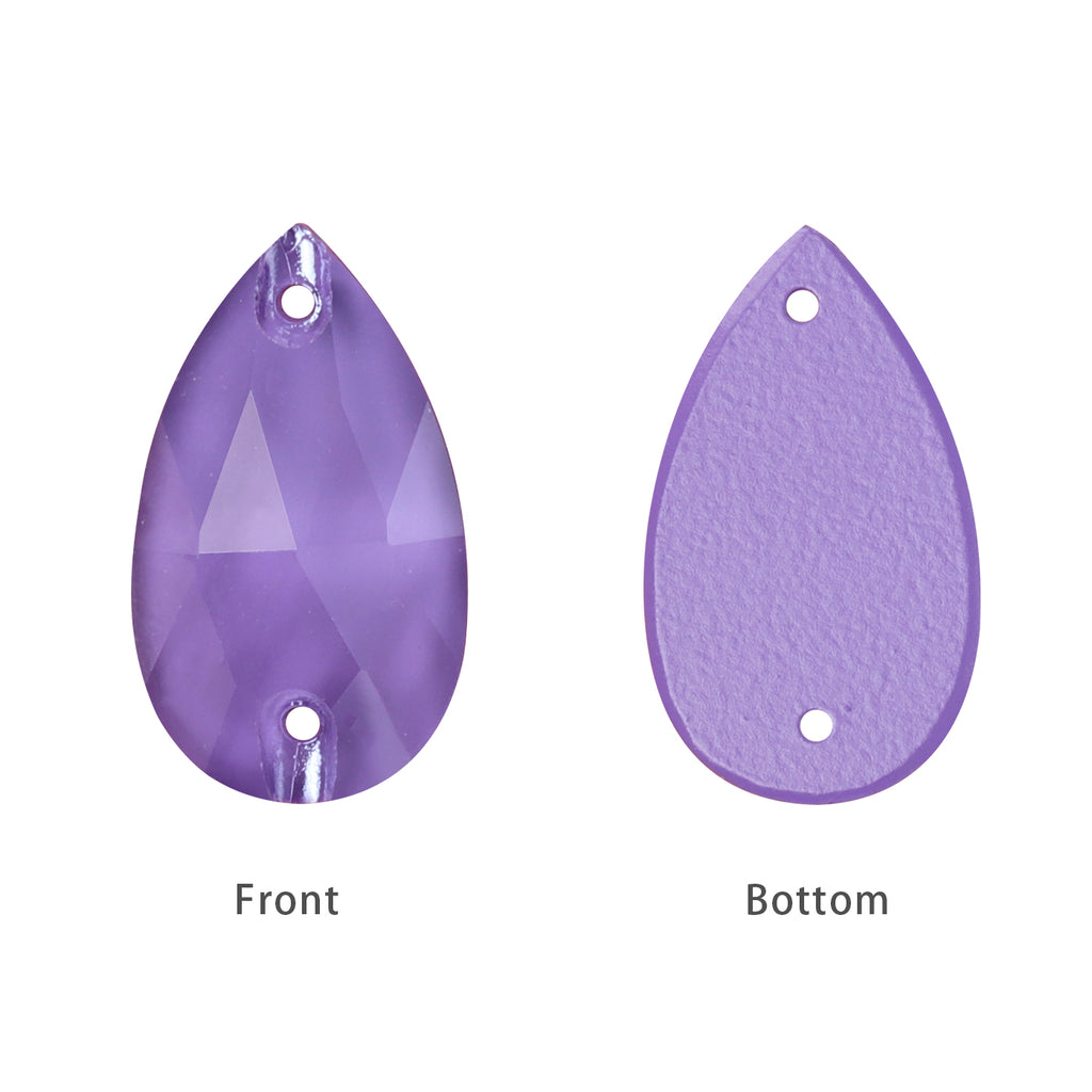 Mocha Tanzanite Drop Shape High Quality Glass Sew-on Rhinestones WholesaleRhinestone
