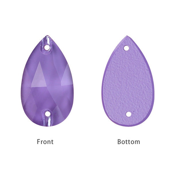 Mocha Tanzanite Drop Shape High Quality Glass Sew-on Rhinestones WholesaleRhinestone