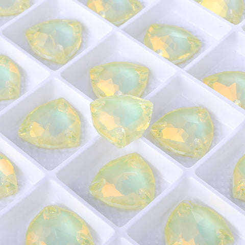 Jonquil AM Trilliant Shape High Quality Glass Sew-on Rhinestones