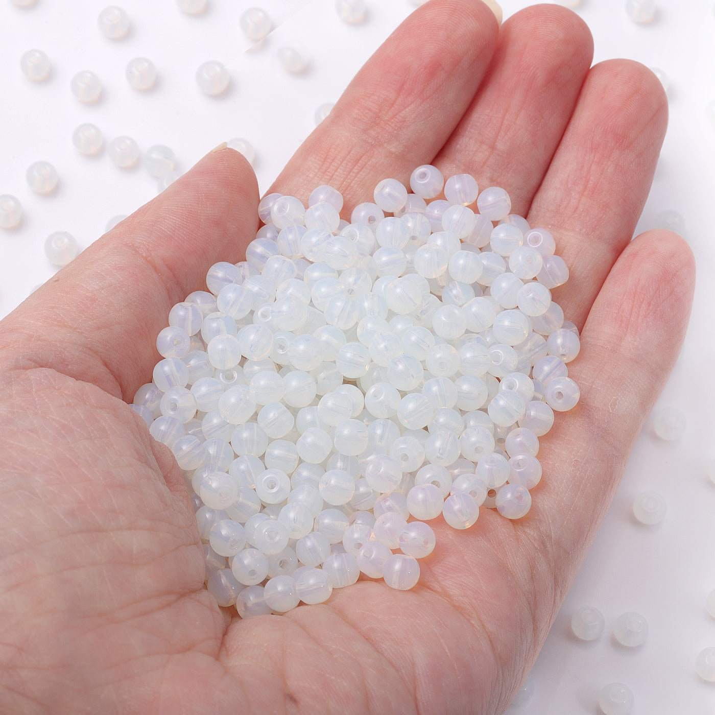 BSB002 4.5 MM Round Shape Glass Seed Beads for Bracelets and Jewelry Making WholesaleRhinestone Imagen principal del producto