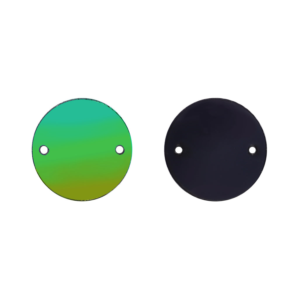 Round  Shape Multi Colors Acrylic Sew-on Mirror For Dance Costume WholesaleRhinestone