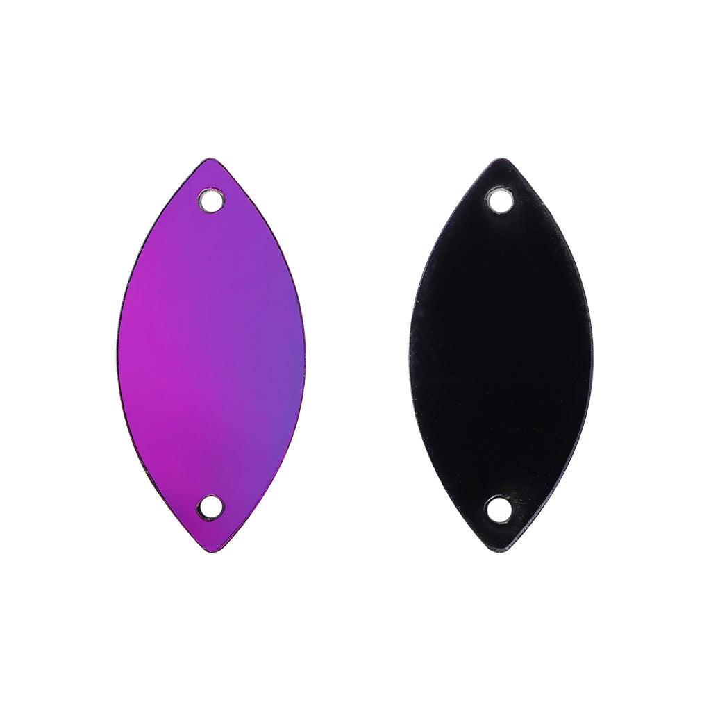 Navette  Shape Multi Colors Acrylic Sew-on Mirror For Dance Costume WholesaleRhinestone