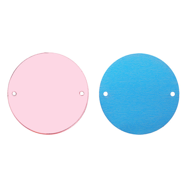 Round  Shape Multi Colors Acrylic Sew-on Mirror For Dance Costume WholesaleRhinestone