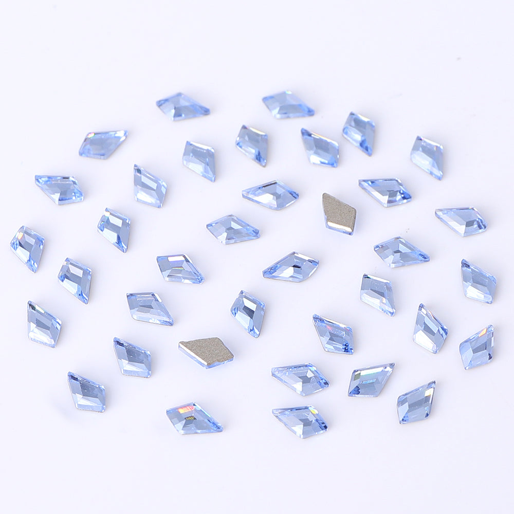 Arrow Shape Multi Colors Small Size Glass Beveled Flat Back Fancy Rhinestones For Nail Art WholesaleRhinestone