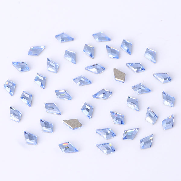 Arrow Shape Multi Colors Small Size Glass Beveled Flat Back Fancy Rhinestones For Nail Art WholesaleRhinestone