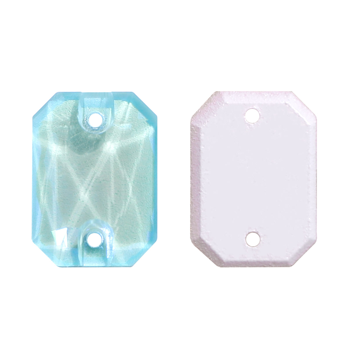 Electric Neon Light Azore Octagon Shape High Quality Glass Sew-on Rhinestones