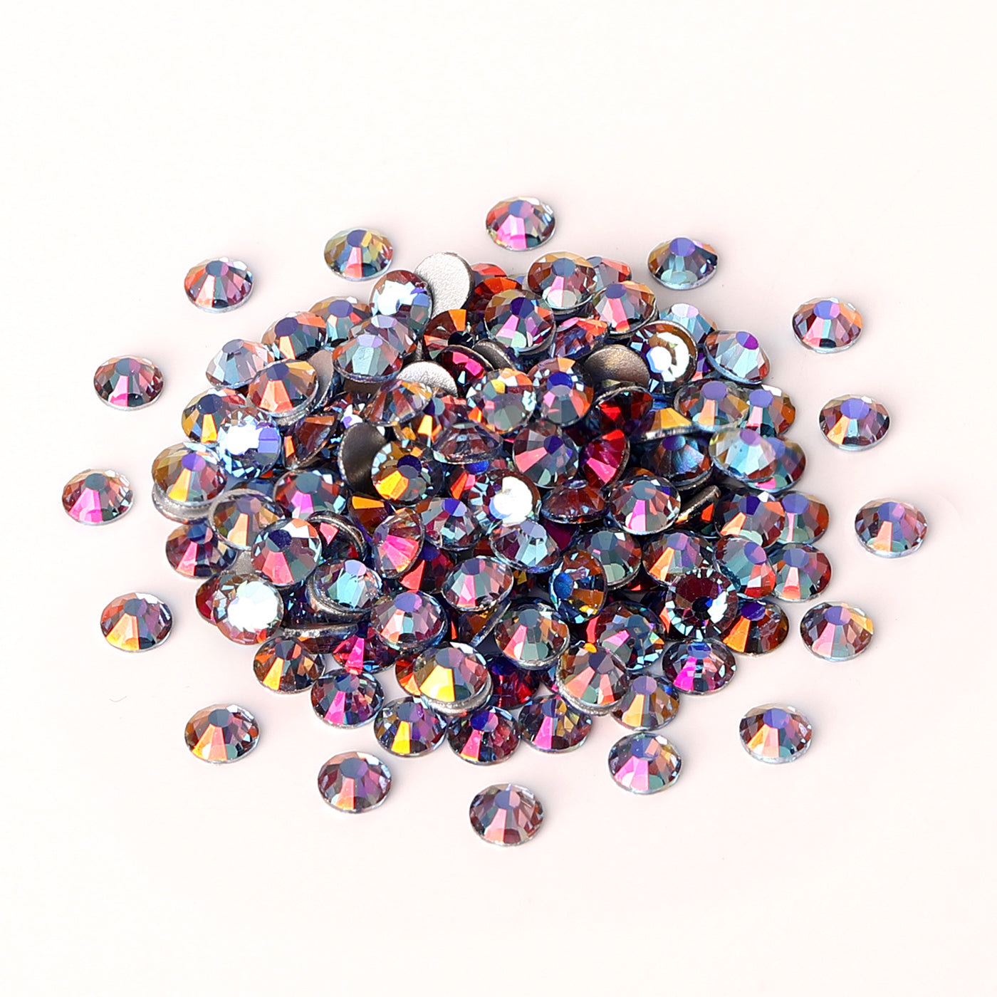 Light Blue Light Glass FlatBack Rhinestones Silver Back WholesaleRhinestone