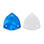 Electric Neon Blue Trilliant Shape High Quality Glass Sew-on Rhinestones WholesaleRhinestone