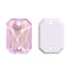 Electric Neon Light Rose Octagon Shape High Quality Glass Sew-on Rhinestones