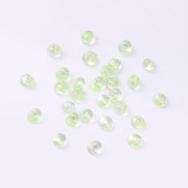 TMAB007 Transparent AB Drop Shape Glass Seed Beads WholesaleRhinestone