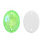 Electric Neon Peridot Oval Shape High Quality Glass Sew-on Rhinestones