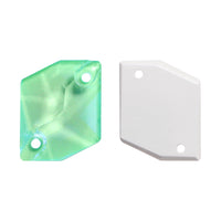 Electric Neon Greenwrap Cosmic Shape High Quality Glass Sew-on Rhinestones