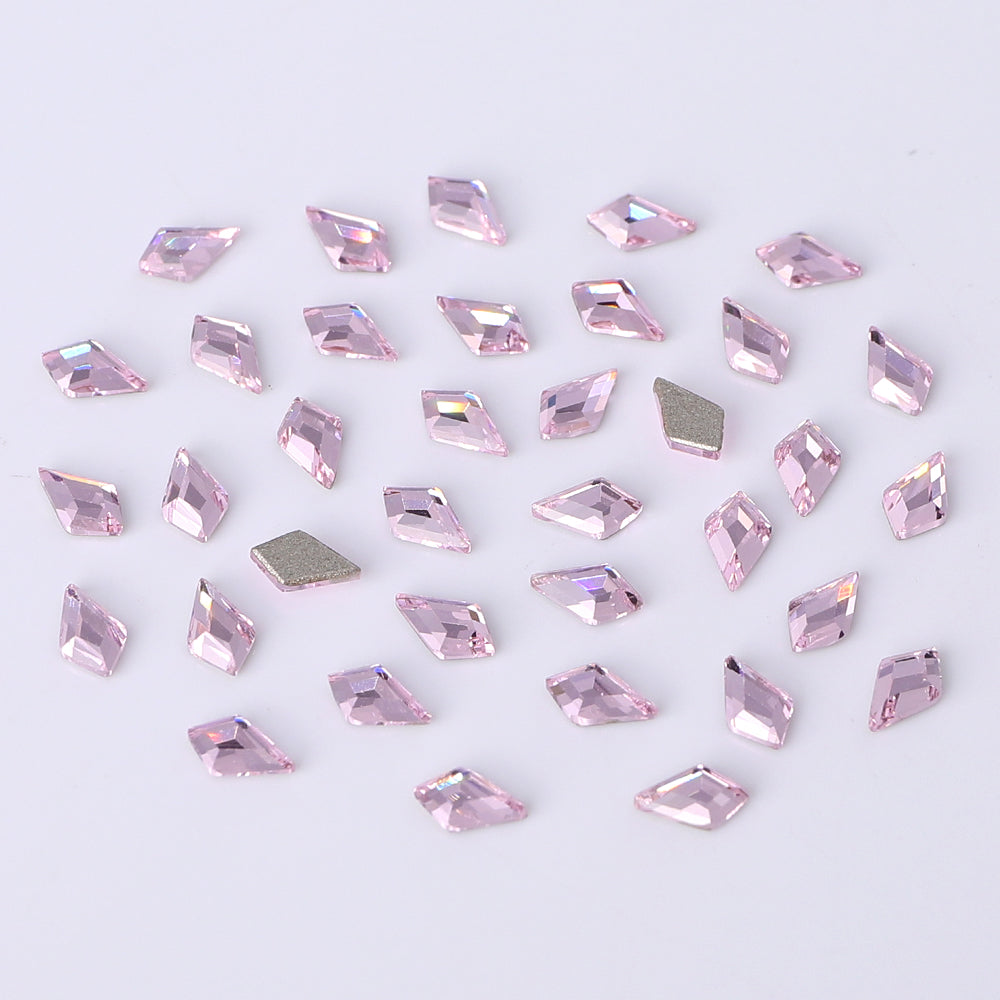 Arrow Shape Multi Colors Small Size Glass Beveled Flat Back Fancy Rhinestones For Nail Art WholesaleRhinestone