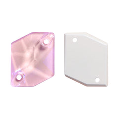 Electric Neon Light Rose Cosmic Shape High Quality Glass Sew-on Rhinestones