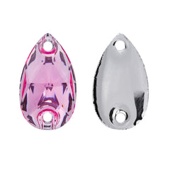 Drop Pink Resin Sew-on Rhinestones For Dance Costume WholesaleRhinestone