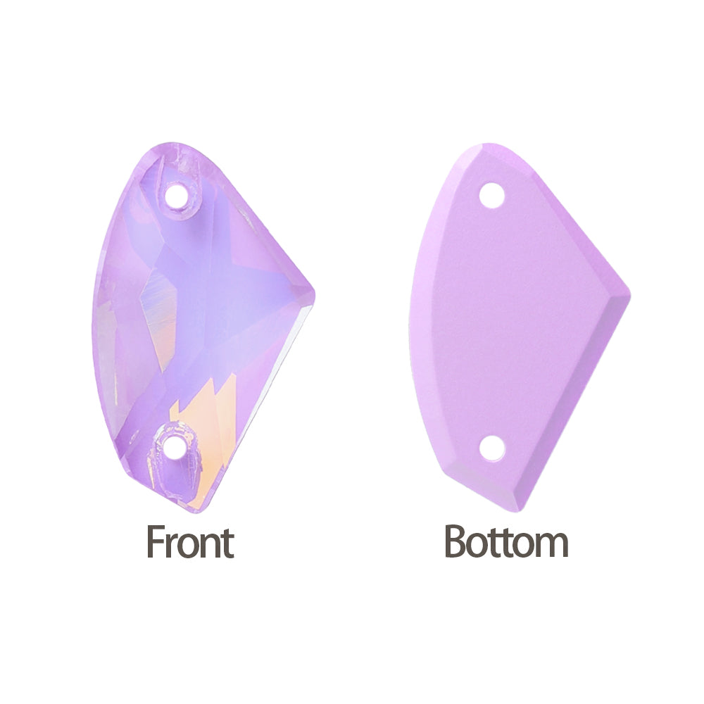 Lavender AM Galactic Shape High Quality Glass Sew-on Rhinestones Secondary image