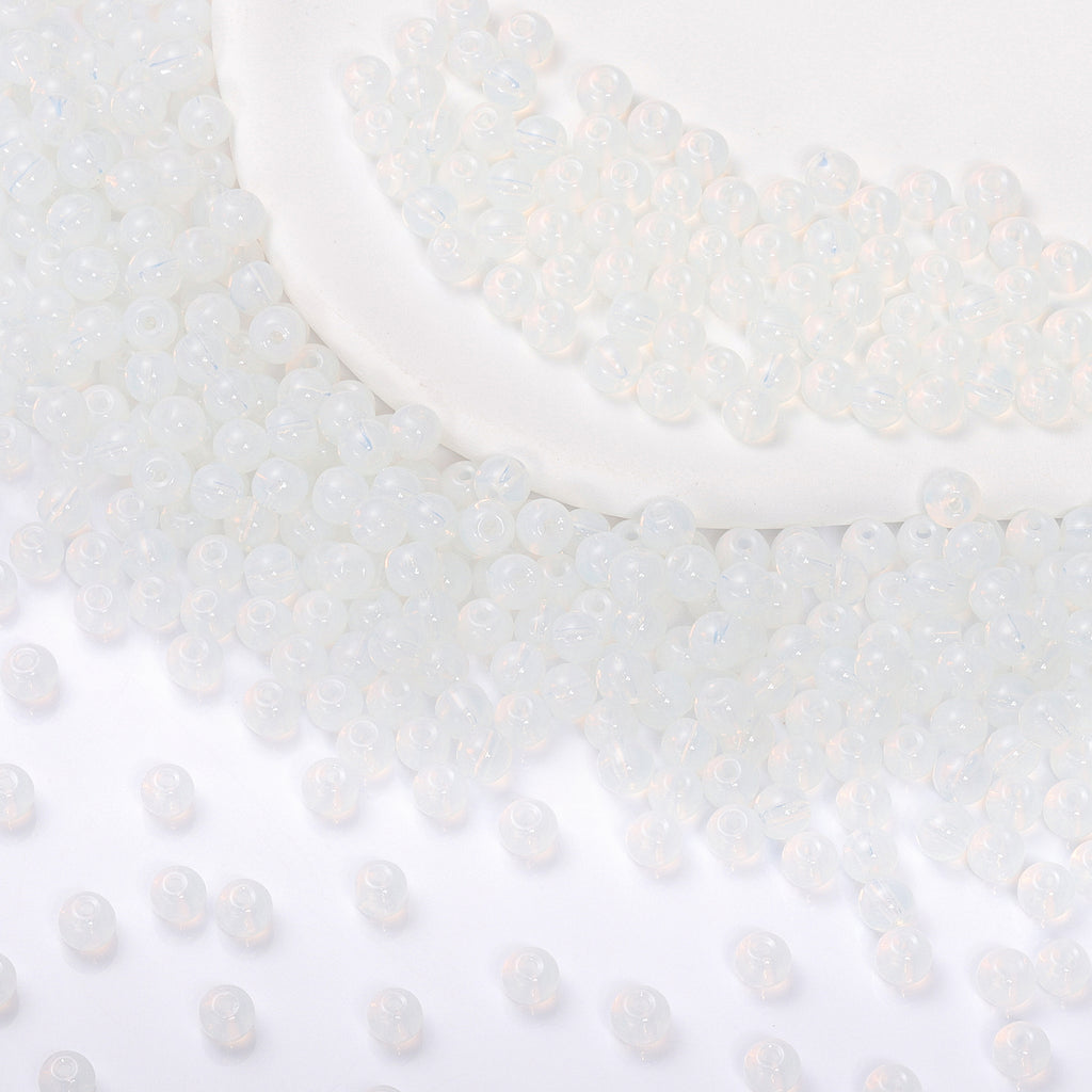 Various Colors 4.5 MM Round Shape Glass Seed Beads for Bracelets and Jewelry Making WholesaleRhinestone