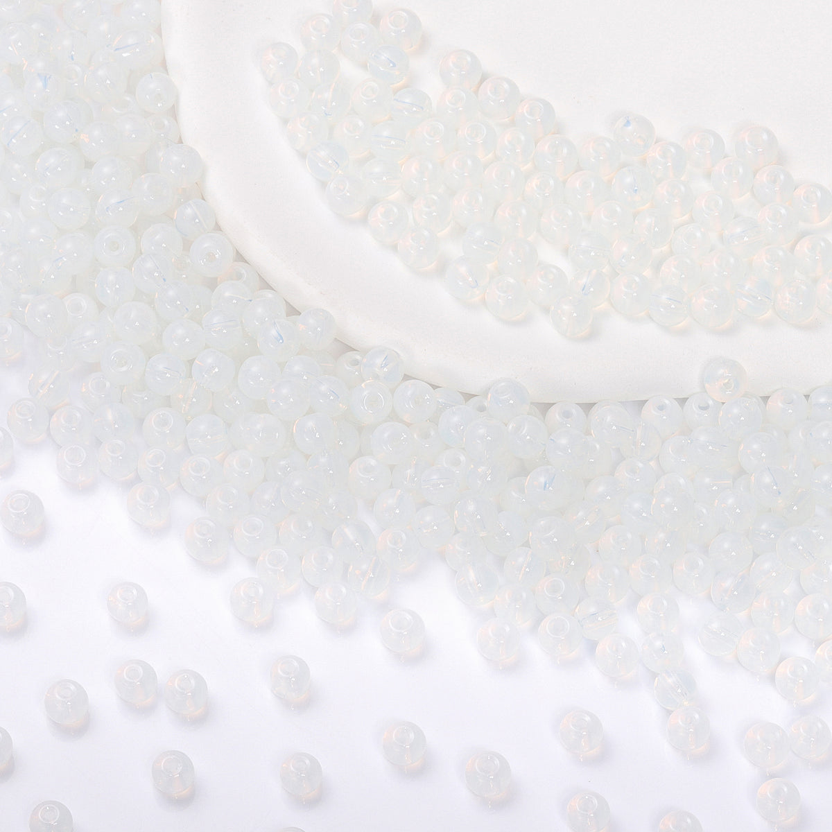 Various Colors 4.5 MM Round Shape Glass Seed Beads for Bracelets and Jewelry Making WholesaleRhinestone
