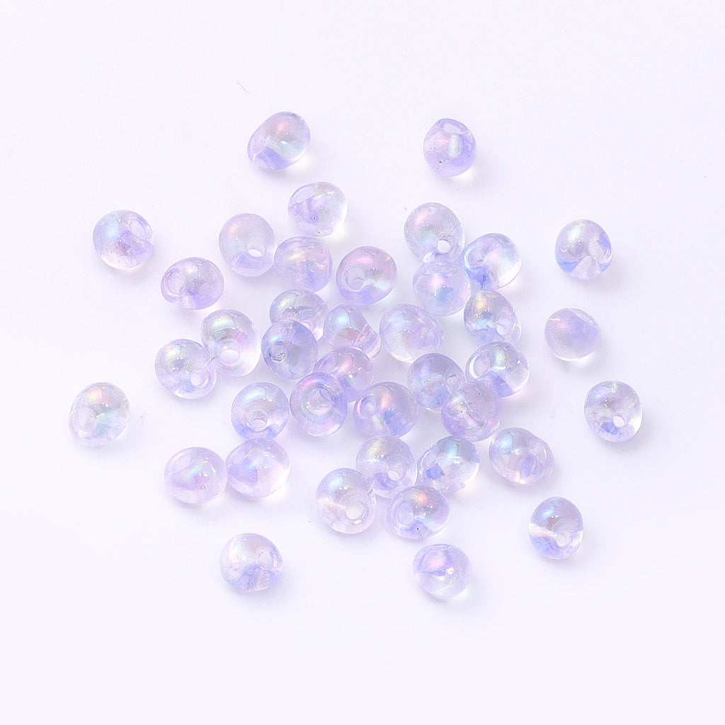 TMAB011 Transparent AB Drop Shape Glass Seed Beads WholesaleRhinestone
