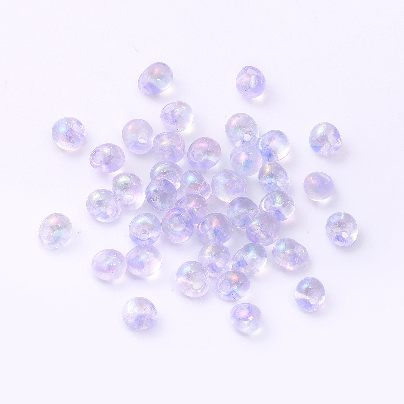 TMAB011 Transparent AB Drop Shape Glass Seed Beads WholesaleRhinestone