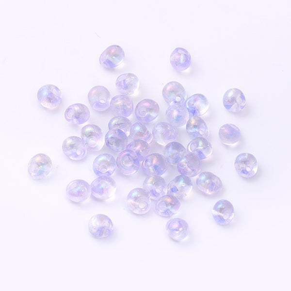 TMAB011 Transparent AB Drop Shape Glass Seed Beads WholesaleRhinestone