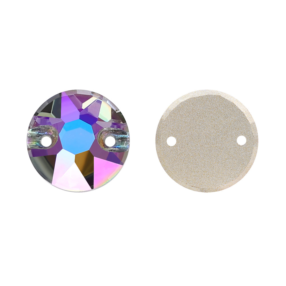 Black Diamond Shimmer XIRIUS Round Shape High Quality Glass Sew-on Rhinestones WholesaleRhinestone Main image